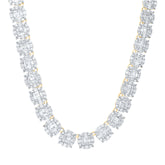 19 3/4CTW-DIA NK ROUND MENS NECKLACE(22 INCH)